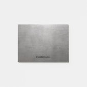 Gebürstete Metallbeschaffenheit Post-it Klebezettel (Vorderseite)