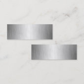 Gebürstete Metallblick-Visitenkarten Mini Visitenkarte (Vorne/Hinten)