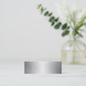 Gebürstete Metallblick-Visitenkarten Mini Visitenkarte (Stehend Vorderseite)