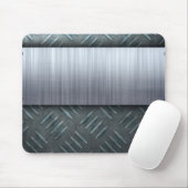 Gebürstete Metalldiamant-Platten-Schablone Mousepad (Mit Mouse)