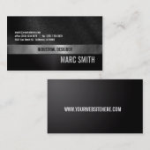 Gebürstete Metalldruck-Visitenkarte doppelseitig Visitenkarte (Vorne/Hinten)