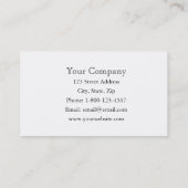 Gebürstete MetallVisitenkarte Visitenkarte (Rückseite)