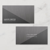 Gebürstete minimale AluminiumVisitenkarte Visitenkarte (Vorne/Hinten)