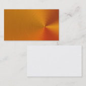 Gebürstete orange MetallVisitenkarten Visitenkarte (Vorne/Hinten)