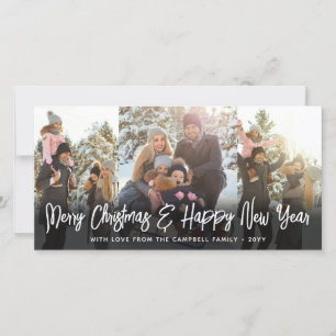 Gebürstete weiße Schrift Weihnachten & Neujahr 2 F