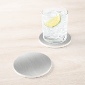 Gebürsteter AluminiumEdelstahl gemasert Getränkeuntersetzer (Seite)