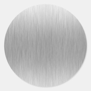 Gebürsteter AluminiumEdelstahl gemasert Runder Aufkleber