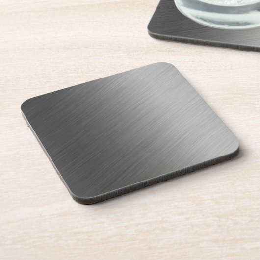 Gebürsteter Aluminiummetallblick Getränkeuntersetzer (Linke Seite)