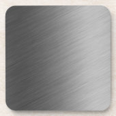 Gebürsteter Aluminiummetallblick Getränkeuntersetzer (Vorderseite)