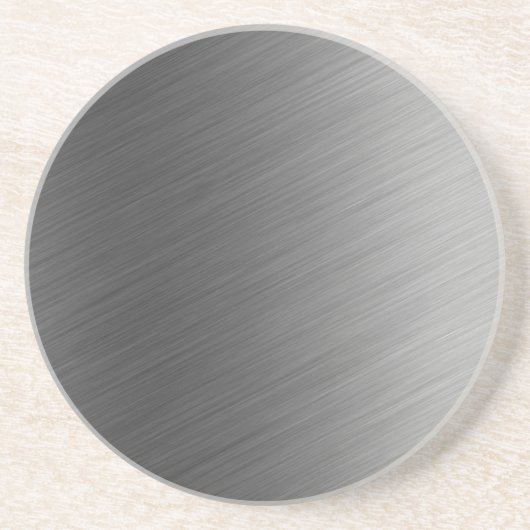 Gebürsteter Aluminiummetallblick Untersetzer (Vorne)