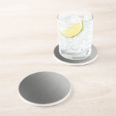 Gebürsteter Aluminiummetallblick Untersetzer (Seite)