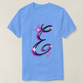 gebürsteter Brief T-Shirt (Design vorne)