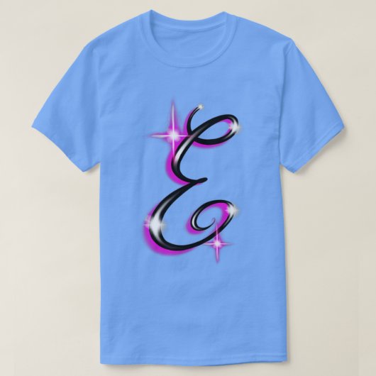 gebürsteter Brief T-Shirt (Design vorne)