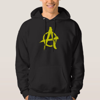 Gebürsteter gelber AnarchieHoodie Hoodie