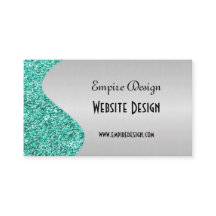 Gebürsteter Imitat-Silber-aquamariner