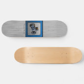 Gebürsteter Metall-Blick Chopper Skateboard (Horizontal)