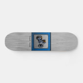 Gebürsteter Metall-Blick Chopper Skateboard (Horizontal)