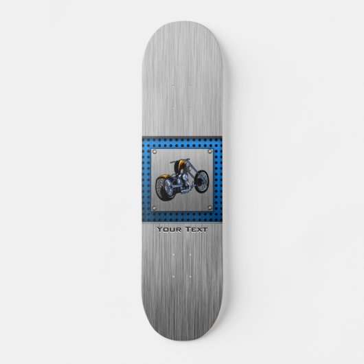 Gebürsteter Metall-Blick Chopper Skateboard (Vorderseite)