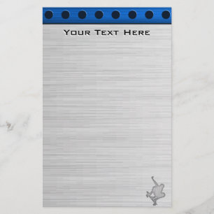 Gebürsteter Metall-Blick Skateboarding Briefpapier