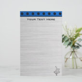 Gebürsteter Metall-Blick Skateboarding Briefpapier (Stehend Vorderseite)