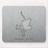 Gebürsteter Metall-Blick Skateboarding Mousepad (Vorne)