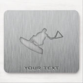 Gebürsteter Metall-Blick Wakeboarder Mousepad (Vorne)