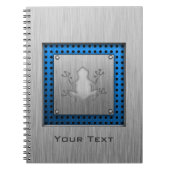 Gebürsteter Metallblick Frosch Notizblock (Vorderseite)