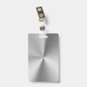 Gebürsteter Metallpersonalisierter Name Ausweis (Back with Clip)