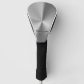 Gebürsteter Metallpersonalisierter Name Golf Headcover (Vorderseite)