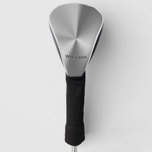 Gebürsteter Metallpersonalisierter Name Golf Headcover (Vorderseite)