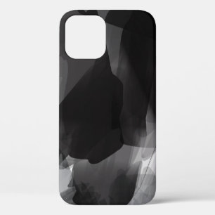 Gebürsteter schwarzer und weißer abstrakter Hinter Case-Mate iPhone Hülle
