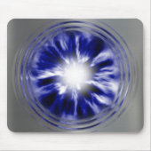 gebürsteter silberner Wormhole 2 Mousepad (Vorne)