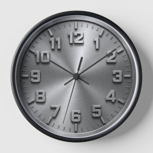 Gebürsteter Stahl ersetzt Quarzuhr Uhr