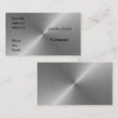 Gebürsteter Stahl Visitenkarte (Vorne/Hinten)