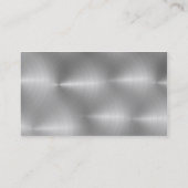 Gebürsteter Stahl Visitenkarte (Rückseite)