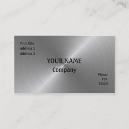 Gebürsteter Stahl Visitenkarte
