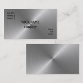 Gebürsteter Stahl Visitenkarte (Vorne/Hinten)