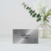 Gebürsteter Stahl Visitenkarte (Stehend Vorderseite)