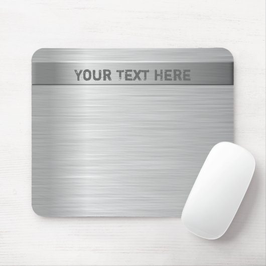 Gebürsteter Stahleffekt Mousepad (Mit Mouse)