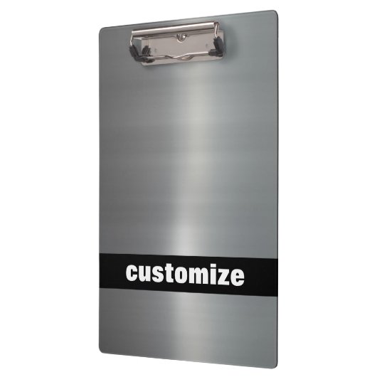 Gebürstetes Aluminium Klemmbrett (Links)