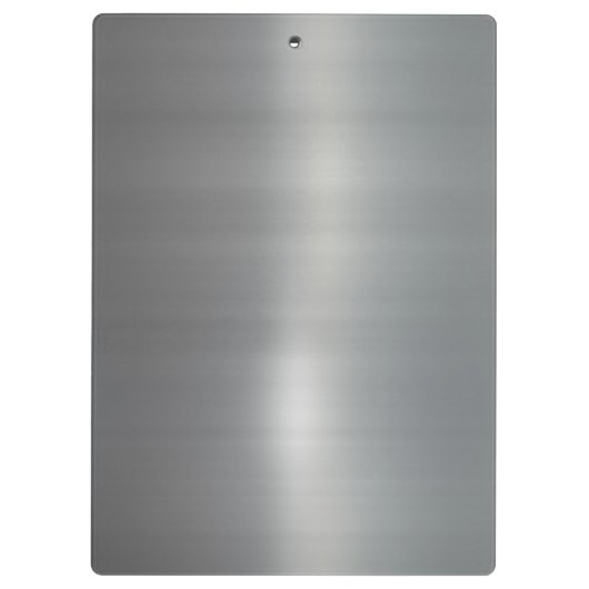 Gebürstetes Aluminium Klemmbrett (Rückseite)