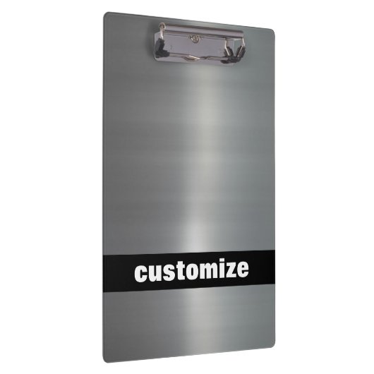 Gebürstetes Aluminium Klemmbrett (Rechts)