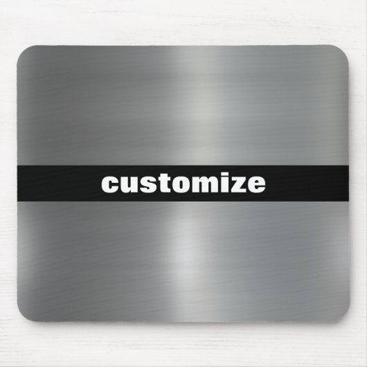 Gebürstetes Aluminium Mousepad (Vorne)