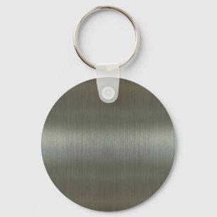 Gebürstetes Aluminium Schlüsselanhänger