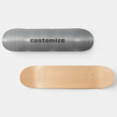Gebürstetes Aluminium Skateboard (Horizontal)