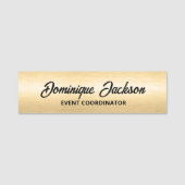 Gebürstetes Gold Professionelle Mitarbeiter-ID Namensschild (Vorderseite)