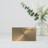 Gebürstetes Gold Visitenkarte (Stehend Vorderseite)