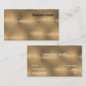 Gebürstetes Gold Visitenkarte (Vorne/Hinten)