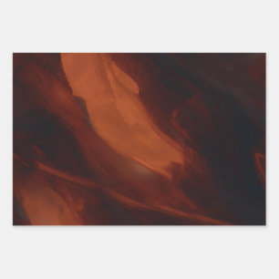 Gebürstetes Kupfer Geschenkpapier Set