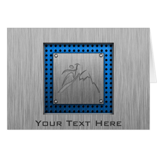 Gebürstetes Metall-Blick Bergsteigen (Vorderseite (Horizontal))